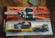 Majorette Volvo Truck + Excavator nowy zestaw Transporter kolekcja resorak