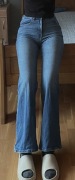 Spodnie jeansowe wide leg H&M z wysokim stanem nowe bez metki