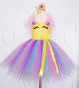 Sukienka przebranie Unicorn strój jednorożec bal błyszcząca urodziny