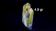 Turmalin Zielony Verdelit w Kwarcu |4.8gr| Minerał Surowy Kryształ Kamień 