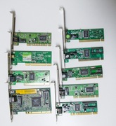 Karty sieciowe 3com TP-link itp - zestaw - złom komputerowy