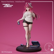 Figurka druk 3D żywica 12K " Raora Panthera - F1225 " - 180 mm