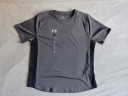 Koszulka under armour junior yl 147-158cm szara nowa z metką