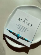 Bransoletka DLA MAMY dzień matki kocie oko niebieskie magnezyt chryzokola