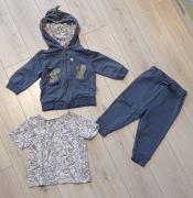 Dres chłopięcy bluza + spodnie, rozmiar 9-12 mies