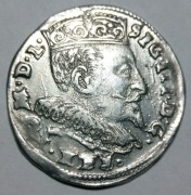 Trojak Zygmunt III Waza 1594 Wilno nieopisany