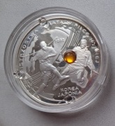 4 srebrne monety 10 zł - M. Ś. w piłce nożnej 2002 i 2006r.