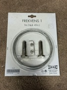 IKEA FREKVENS 1 – zestaw linka stalowa 5 m z mocowaniami 