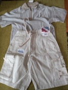 Koszulka polo szorty kpl chlopiecy bawelna r.8 USA nowy