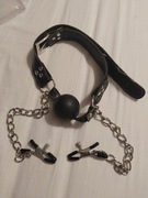 Knebel-FF EXTREME DELUXE BALL GAG & NIPPLE
