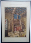 Stara litografia z motywem architektury