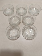 Piękne miseczki szklane PRL- 7szt 