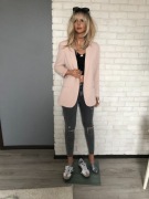 H&M marynarka pudrowy róż 38