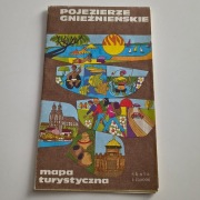 Mapa Gniezno pojezierze gnieźnieńskie