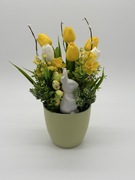 Piękny stroik Wielkanocny Rękodzieło 