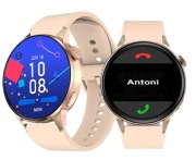 Smartwatch DT3 damski rozmowy EKG menu PL indukcja