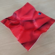 Patera szkło kolor czerwony 25,5 x 25,5 cm / Leonardo