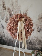 Wianek na drzwi hortensje 