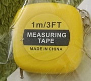 MEGA FAJNY BRELOK  STALOWA MIARKA 1 M !!! MEGA PRZYDATNY HICIOR ;-) ZA