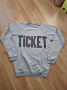 Szara bluza bluzka Ticket lekka unisex 
