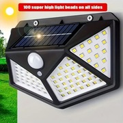 Lampa Solarna LED 100 z Czujnikiem Ruchu Ogrodowa Zewnętrzna