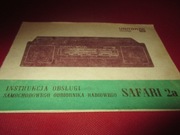UNITRA DIORA SAMOCHODOWY ODBIORNIK RADIO SAFARI 2a INSTRUKCJA PRL
