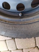 Felgi stalowe z oponami 6Jx14 H2 ET37, 4x100 jak nowe