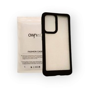 Etui Samsung Galaxy A52/ A52s przeźroczyste z czarną matową ramka, pancerne