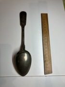 łyżka ogromna BRACIA HENNEBERG w srebrze antyczna