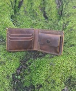 Męski portfel skórzany RĘKODZIEŁO - IDEALNY NA PREZENT !