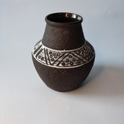 Wazon ceramiczny Strehla , sygnowany 1191 - lata 60