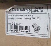Trójnik koncentryczny z rewizją 80/125 de dietrich DY15A 84887415A