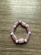 Pierścionek z koralików szklanych