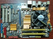 Płyta Asus P5Q + Intel Core 2 Quad Q9300 2,5GHz + Chłodzenie