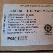 Oprawa oświetlenia awaryjnego Exit M