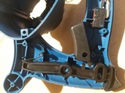 Pilarka tarczowa zagłębiarka Scheppach PL55. Mechanizm wyłącznika.