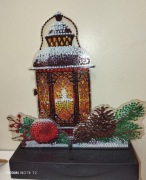 Lampion malowany diamentami 