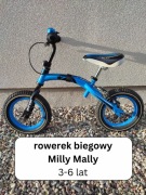 Rowerek biegowy Milly Mally Young 3-6 lat obracana rama