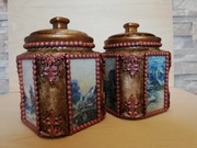 Ozdobne pojemniki vintage