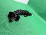 Brelok do kluczy w kształcie pieska Jamnik 