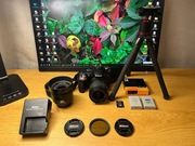 Nikon d5500 35mm 1.8 18-55mm mega zestaw