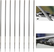8 okrągłych pilników do piły łańcuchowej, pilnik okrągły 4,8 mm do piły 3/8