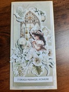 Kartka komunijna dla dziewczynki _ hand made