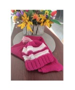 Smyk czapka szalik dziecięca komplet ciepła mięciutka wełniana