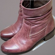 Botki Lasocki skóra, rozm 37, kolor Burgund