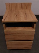 Szafka nocna dąb craft złoty, dwie szuflady, jak NOWA