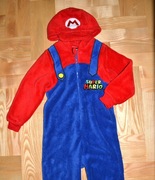 12^ Super Mario strój przebranie piżama 6/7 Lat_ 116/122 cm  