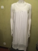 Beżowa sukienka len Marks & Spencer 44