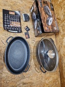 Brytfanna OWALNA MARMUROWA KlönBerg 11 l 38CM 3w1 POKRYWA GRILL + SZKLANA