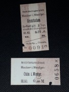 Magnes Bilet Mocker i. Westpr. (Toruń Wschodni) - różne relacje